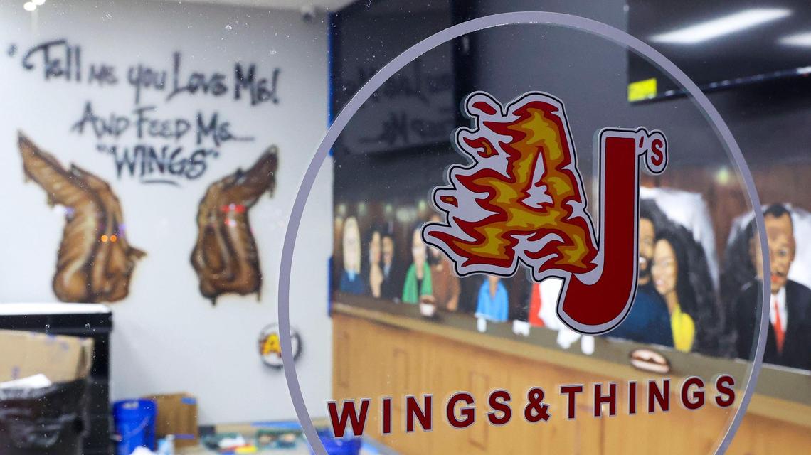 AJ’s Wings & Things’ menu will feature chicken wings and Southern soul food like chicken and waffles, sweet potato souffle and fried fish. The owners say all the sauces and side dishes are homemade.