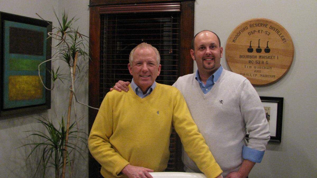 Timothy Burcham, left, and Phillip Marcum were legally married in New York in June 2012. The Lexington couple plan to file their income taxes jointly after Thursday's court ruling.  