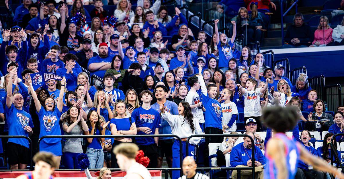 Montgomery County's crowd made a strong showing in Rupp Arena, leading to an announced attendance of 12,774 for Thursday's afternoon session at the Boys' Sweet 16.