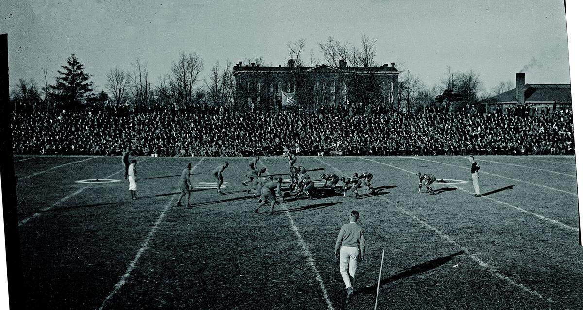 Centre’s domination of the University of Kentucky in football in the early 1920s included this 55-0 beatdown of the Wildcats in 1921. However, in 1925, UK finally turned the tables on the Colonels, ending a seven-year losing skid vs. Centre.