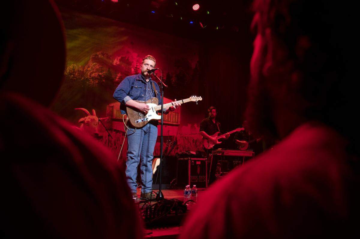 Lawrence County, Ky. native Tyler Childers performs Friday, Feb. 7, 2020, at the Ryman Auditorium in Nashville, Tenn. Childers is in the middle of a two-weekend residency on the famous stage.