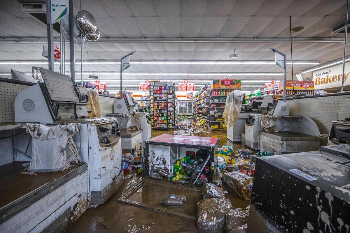 Last summer, more than six feet of muddy water crested inside the store, covering cans and bread loaves in a toxic slime.