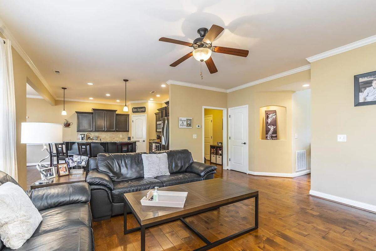 A view of the living room at 3265 Polo Boulevard, Lexington KY, 40509. Photos of the home shared with seller’s permission. 