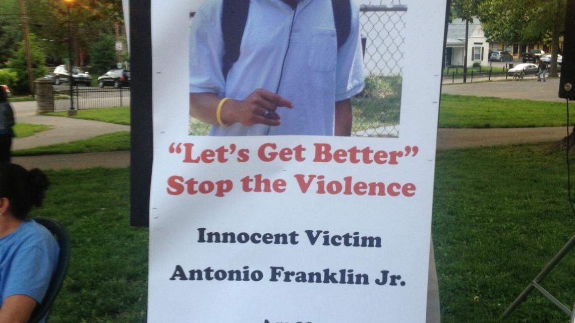 Antonio Franklin was memorialized during a vigil in May 2014 at Duncan Park, a month after his death at the park.