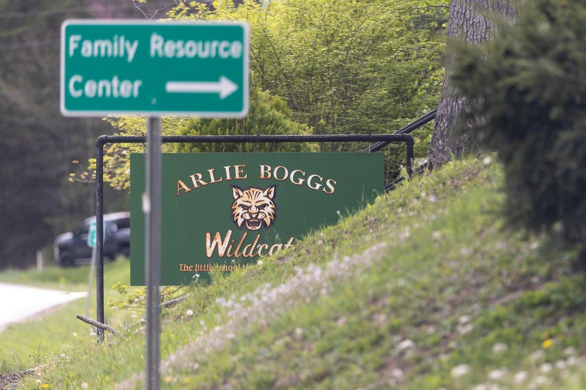 Arlie Boggs Elementary School is photographed in Eolia, Ky., on Thursday, April 17, 2025. The school has faced declining enrollment.