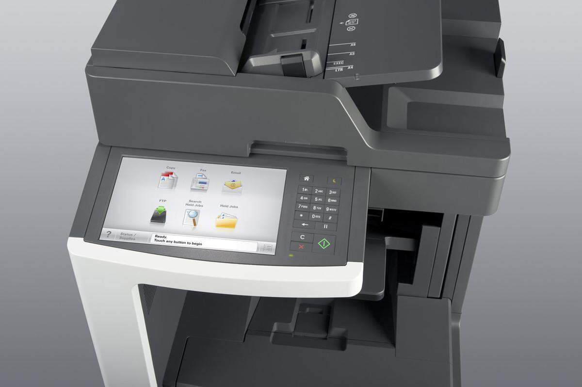 The Lexmark MX812DTFE is among the 42 products being launched Thursday, in advance of Tuesday’s third-quarter earnings announcement.
