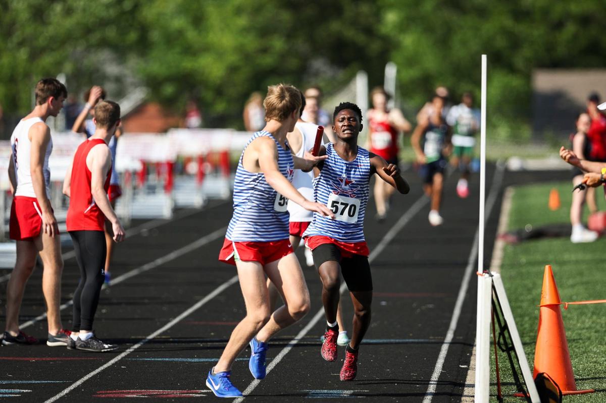 Lafayette’s team of James Ndayishimiye, Buzz Christensen, Andrew Grace and Xavier Richardson won the 4-by-800-meter relay on Tuesday night.