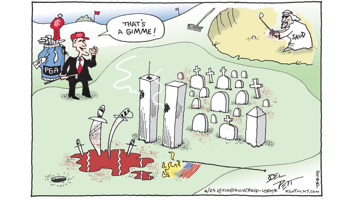 Joel Pett: Sand-trapped
