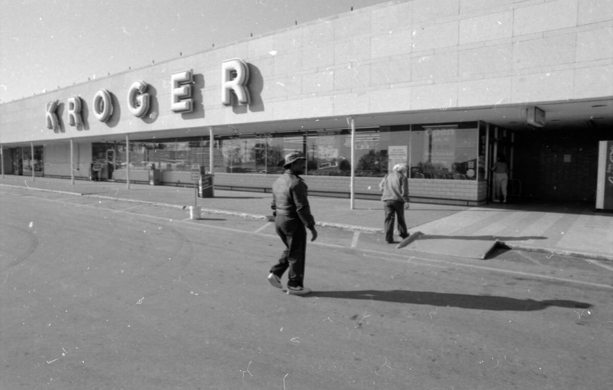 By the mid 1980s, Kroger started to phase out many smaller stores, like this one in the Eastland Shopping Center, which lasted longer than most, closing in 1994.