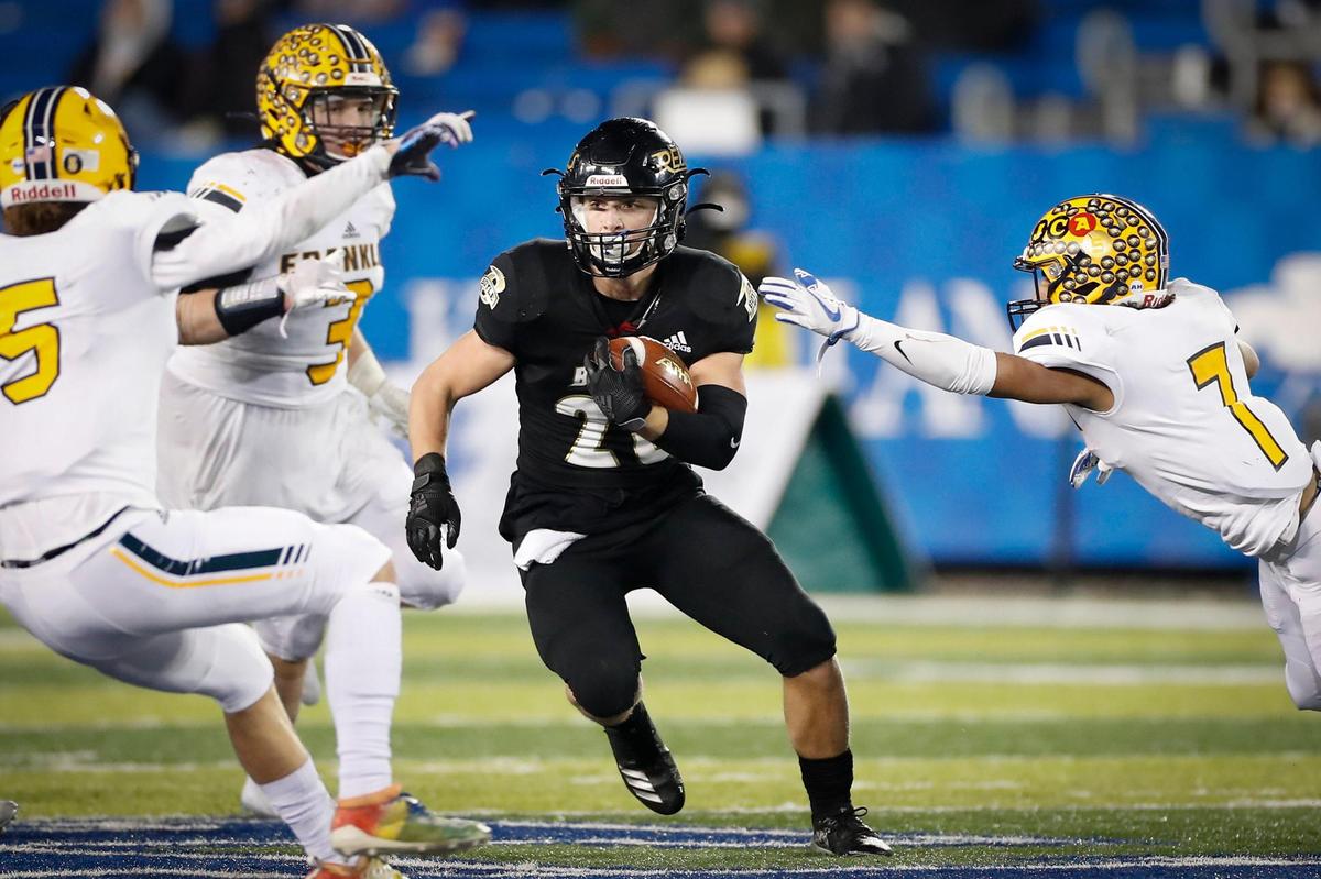 Will McDaniel (20) scored two touchdowns in Boyle County’s Class 4A state championship win over Franklin County.