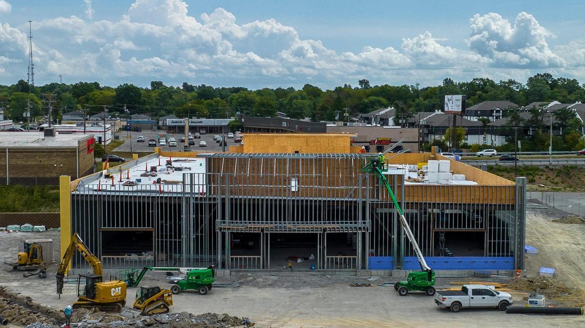 Construction is underway on a new Planet Fitness near Southland Christian Church off Richmond Road in Lexington, Ky., on Wednesday, Aug. 6, 2023.