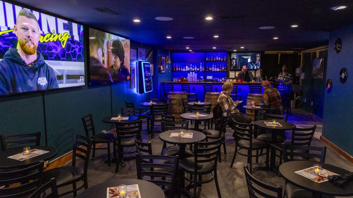 The renovations at The Cork include new TVs and tables and chairs. The popular local live music bar is reopening with a rebranding and a new name. It was closed for three months and was previously known as The Twisted Cork. 