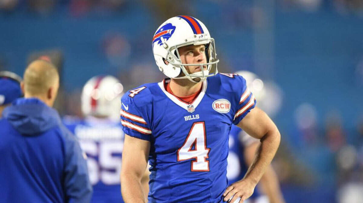 Jordan Gay, a former kicker at Centre College in Danville, will be active for the Buffalo Bills in their season opener at Chicago on Sunday afternoon.