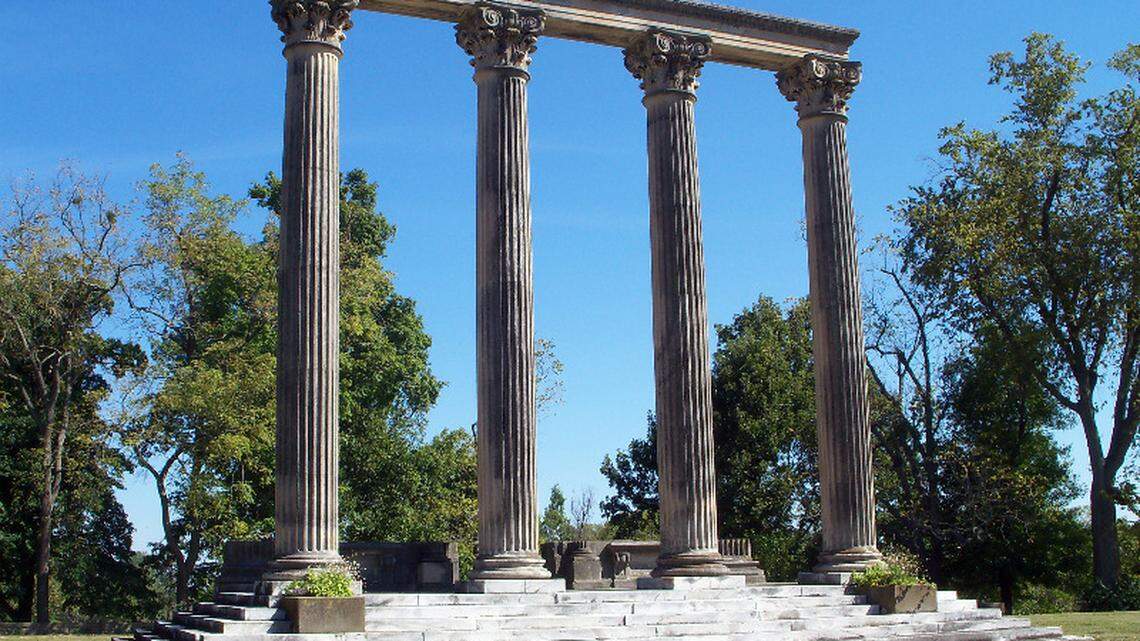 The endurance race will take riders past steps and columns that are the only remnants of Green Hills, the Elmendorf Farm mansion torn down in 1929.