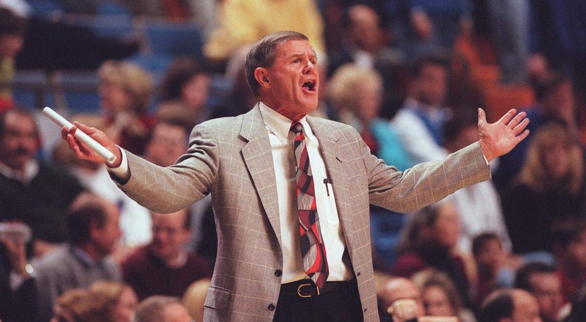 Denny Crum led Louisville to two NCAA championships and six Final Four appearances between 1971 and 2001.