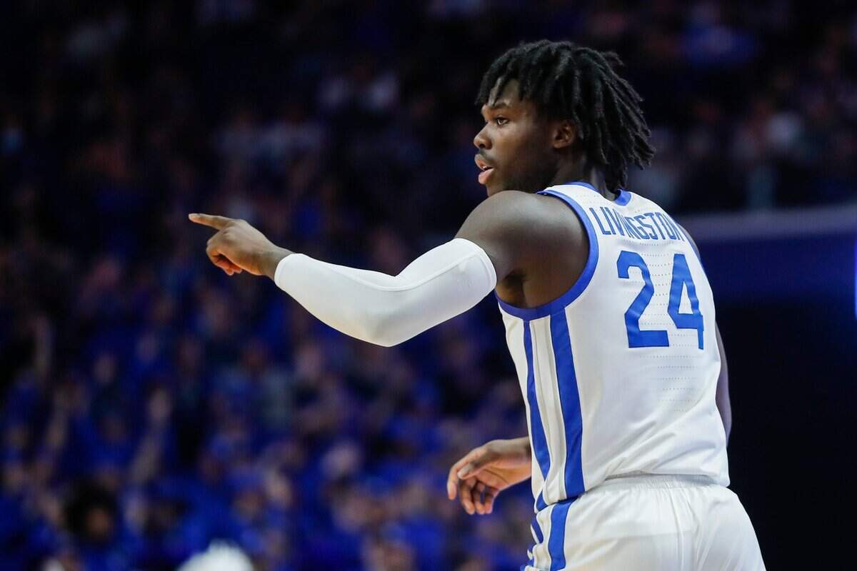 Kentucky forward Chris Livingston is averaging 5.6 points and 3.0 rebounds for the Wildcats this season.