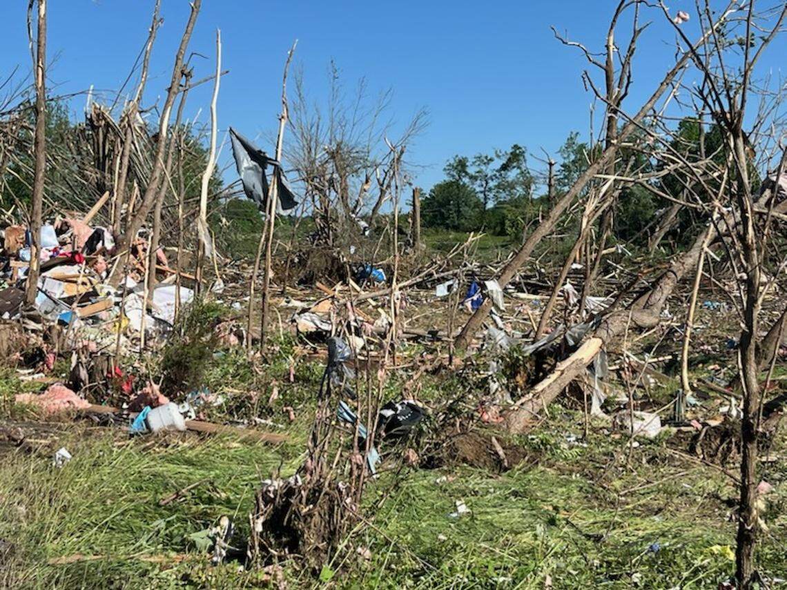 The Sunshine Hills area of Laurel County was hammered by severe storms and a presumed tornado early May 17, 2025.