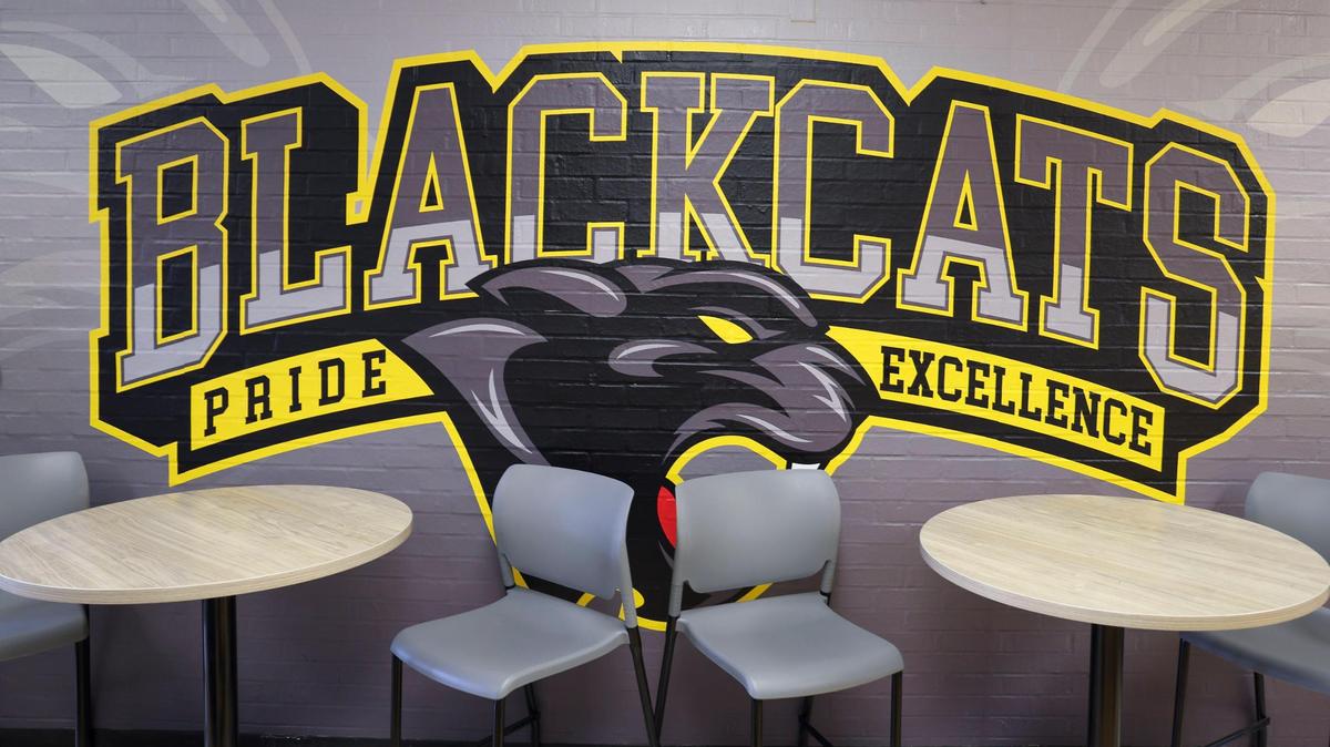 A mural inside Lexington Traditional Magnet School, Tuesday March 4, 2025 in Lexington, Ky.