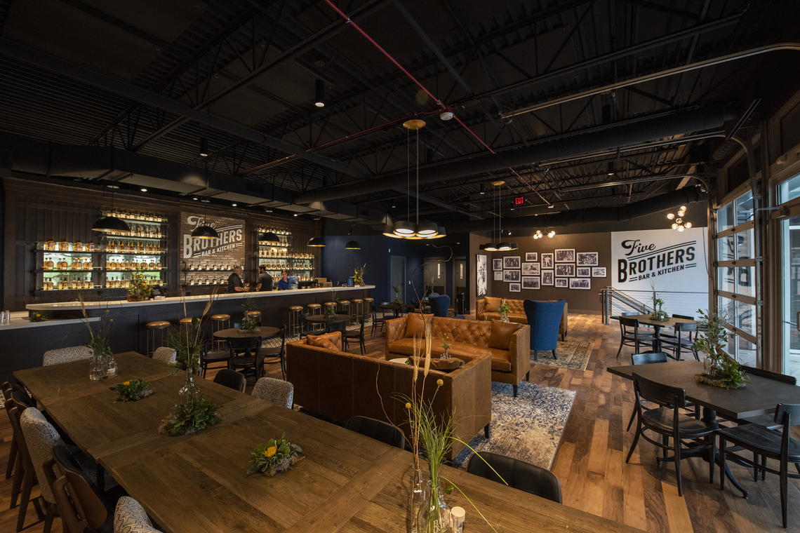 The Five Brothers Bar and Kitchen in the Heaven Hill Bourbon Experience can serve you craft cocktails or, eventually, lunch when the new restaurant opens soon. And it has great views of bourbon country.