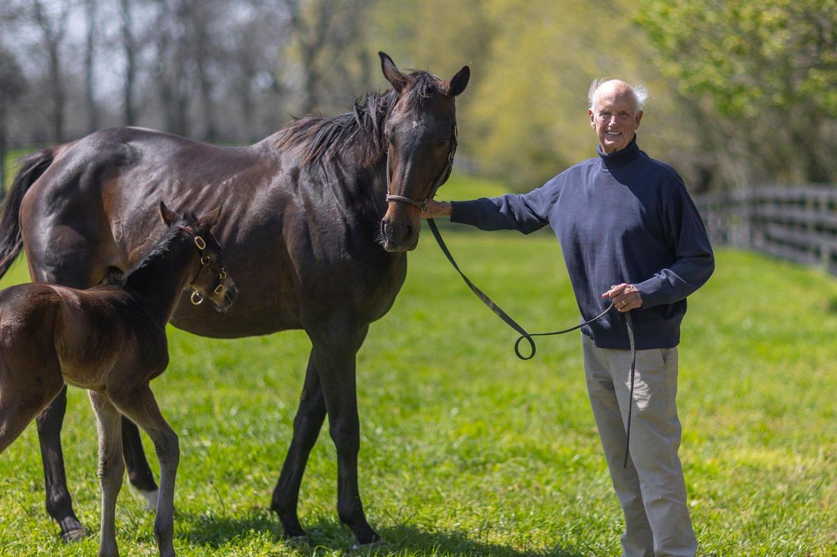 Arthur Hancock III, with a mare and a foal at Stone Farm in Bourbon County earlier this month, has written a memoir that he hopes will be inspirational to those in search of redemption.