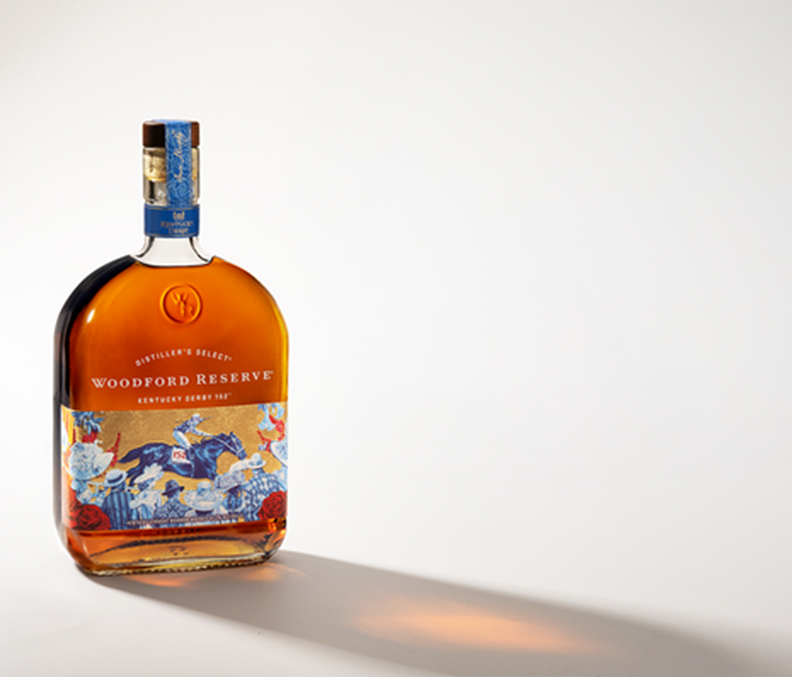 The annual Woodford Reserve Kentucky Derby bottle features work by a different artist every year. This year’s featured artist is Anna Murphy of Chicago.