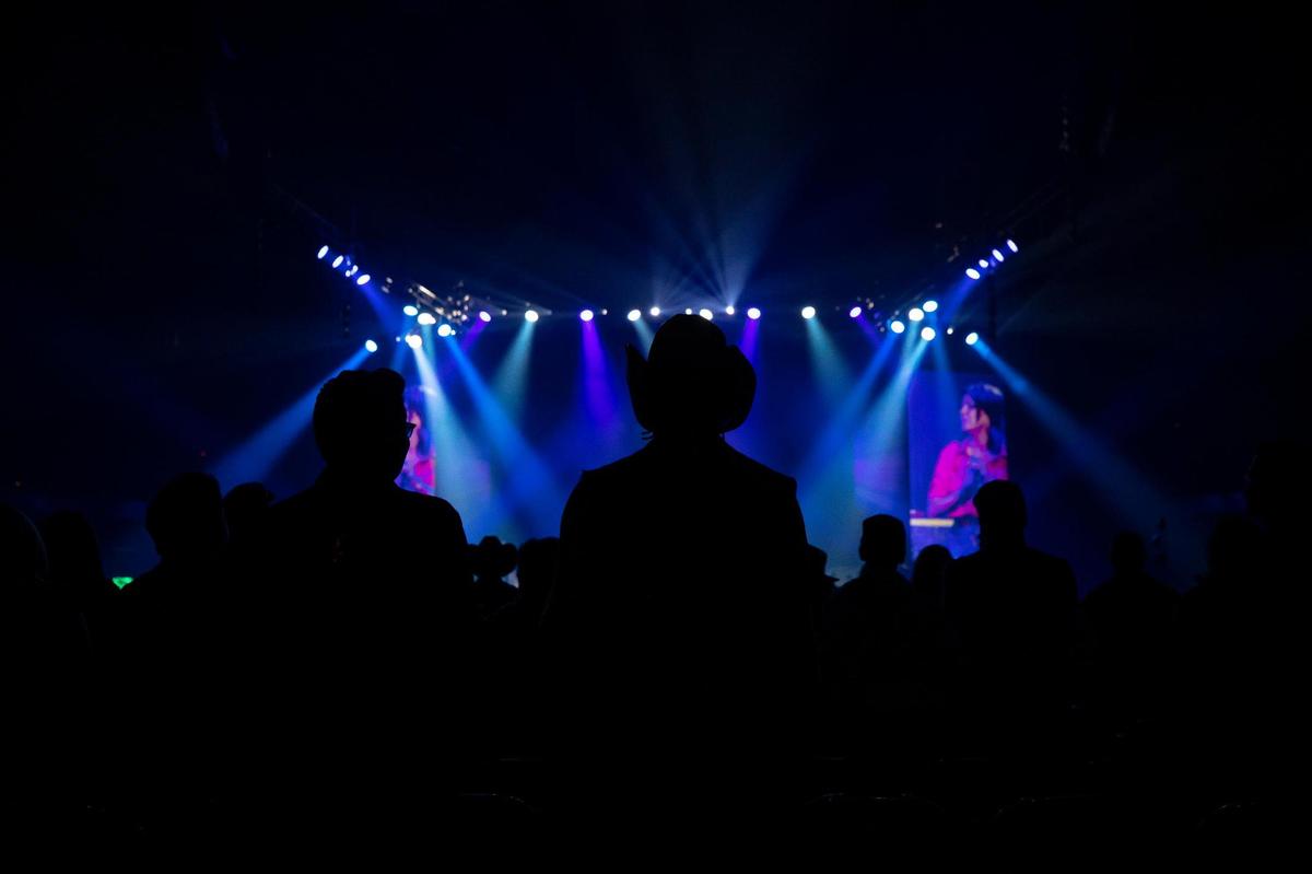 Fans watch as Martina McBride performs at Rupp Arena in Lexington, Ky., on Saturday, Oct. 29, 2022. McBride opened for The Judds: The Final Tour.