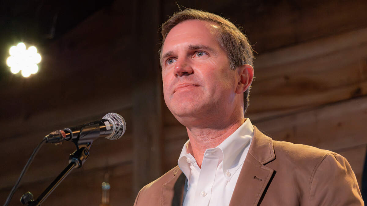 At a June 9, 2026, campaign rally in Lexington, Gov. Andy Beshear encouraged voters to help Democrat Zach Dembo win the general election on Nov. 3.