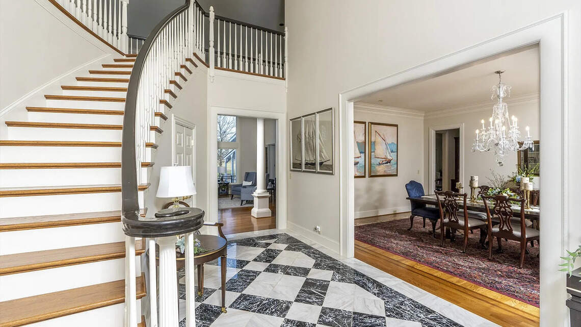 This grand $2.5M Lexington estate has views of horse country and famed farm. Take a look