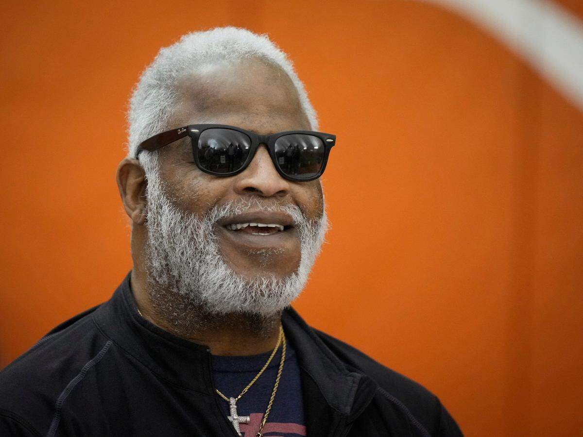 Earl Campbell, now 69, watched the Texas Longhorns Football Pro Day on March 20 of this year.