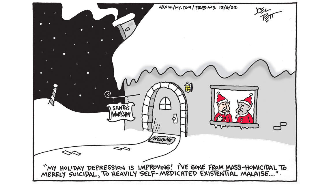 Joel Pett: Not everyone loves the holidays