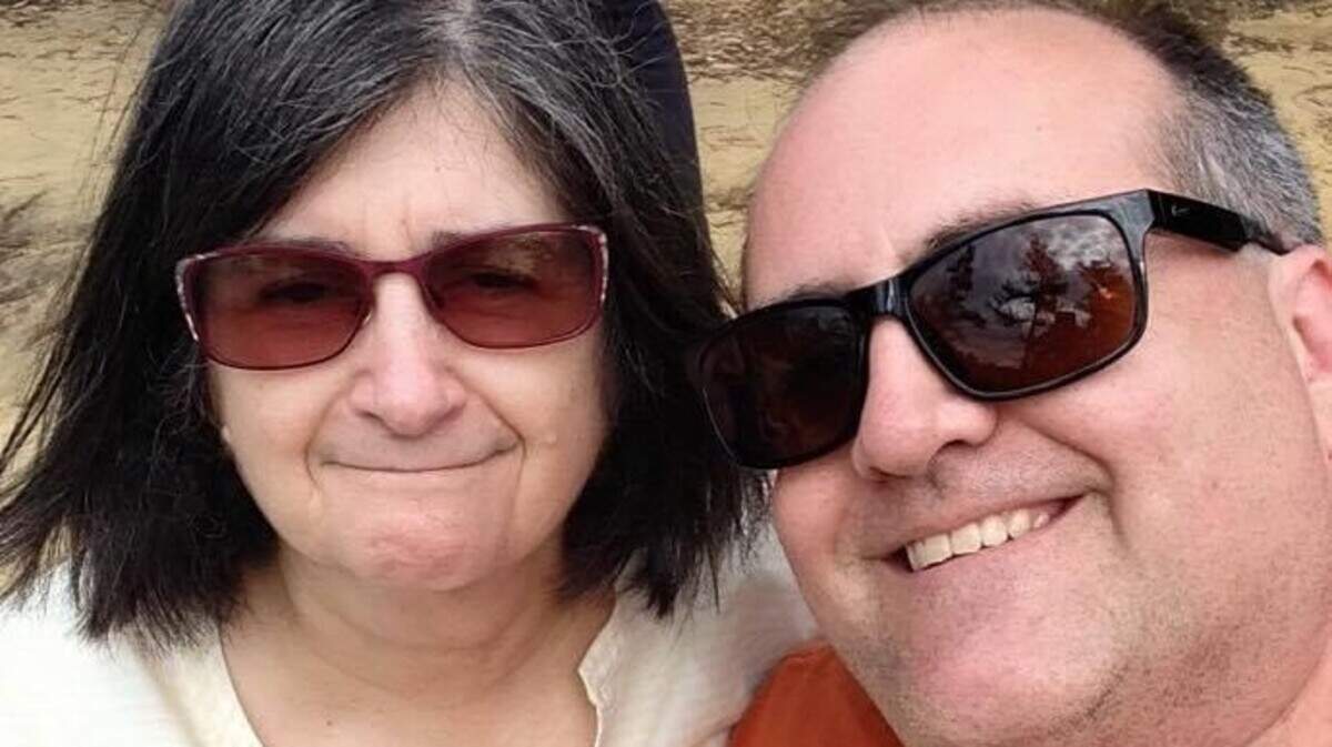 Melanie Deffendall, and her son, Matthew. Melanie Deffendall died of COVID-19 on April 25, 2020.