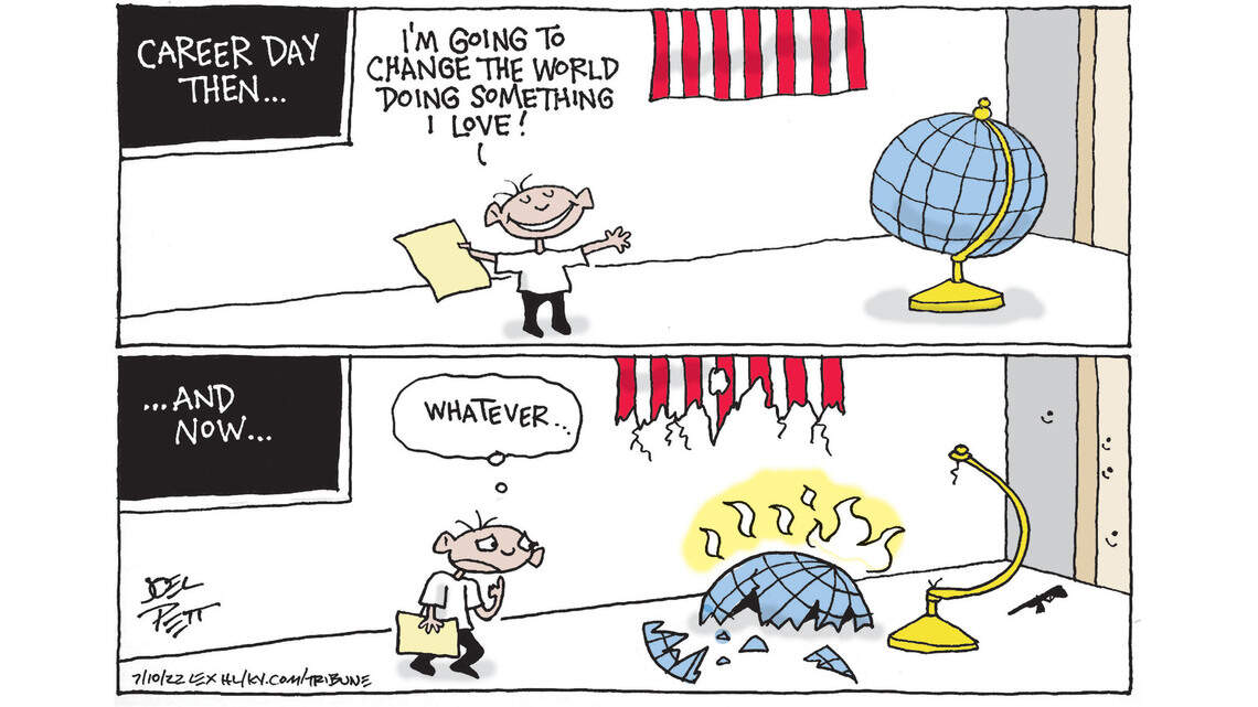 Joel Pett: No more changing the world