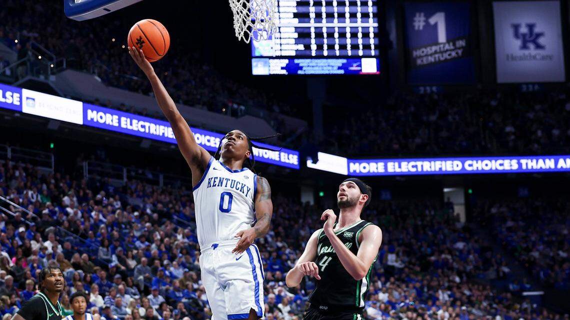 Shot chart from Kentucky basketball’s 118-82 win over Marshall