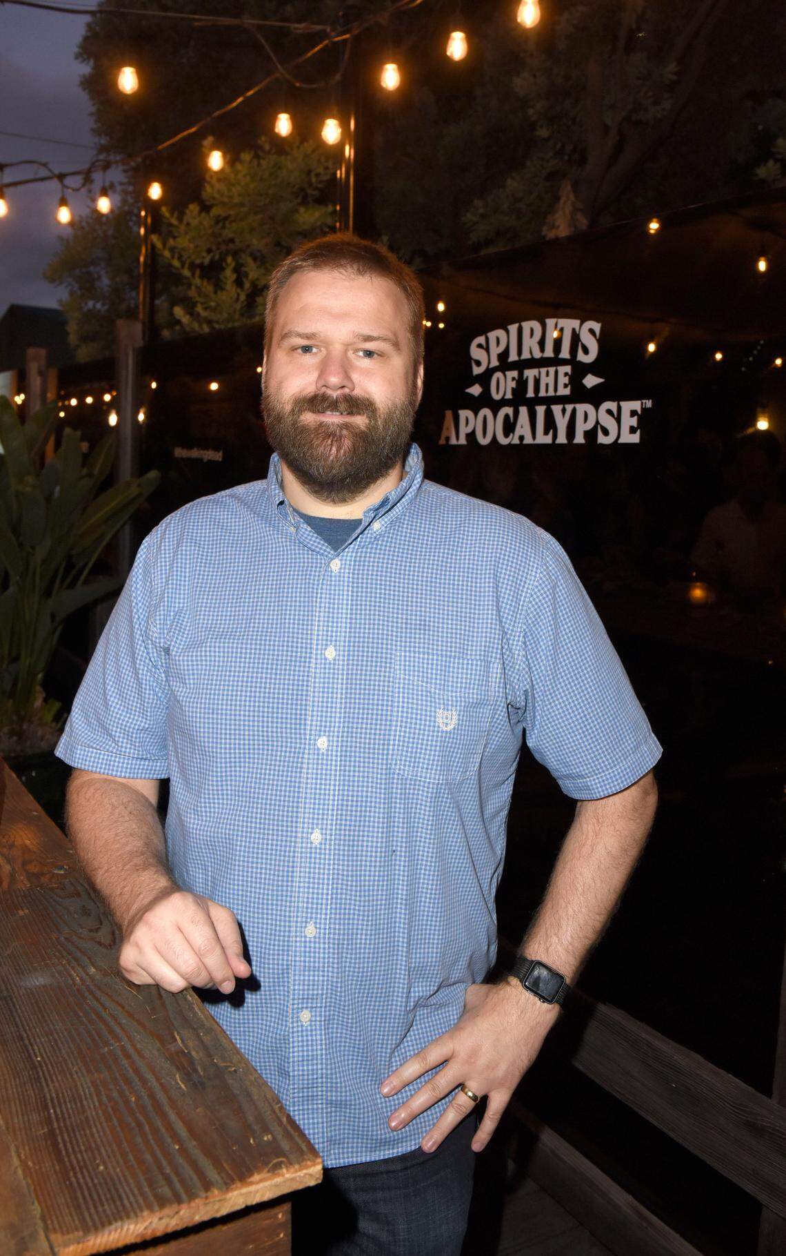 SAN DIEGO, CA - JULY 19:  Creator of The Walking Dead and chairman of Skybound Entertainment Robert Kirkman at the sneak preview event for Skybound’s upcoming launch of The Walking Dead Kentucky Straight Bourbon Whiskey on July 19, 2019 in San Diego, California. (Photo by Vivien Killilea/Getty Images for Diageo and Skybound Entertainment)