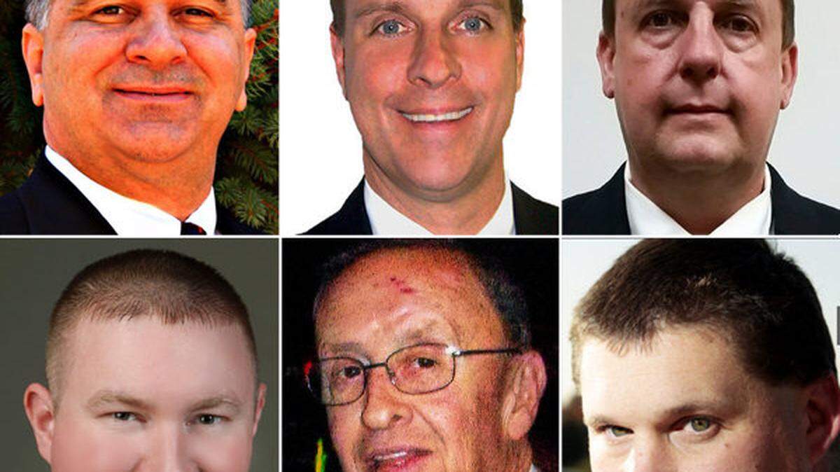 District 1, Jeff D. Jacob, top left, and Wade McNabb, bottom left.

District 2, Jim McKenzie top center, and Wayne Winburn bottom center.

District 3, Steve Hamlin, top right, and Edward Sparks, bottom right.