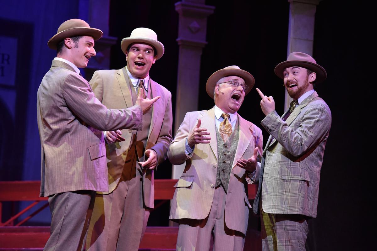 Sam Keith, Joseph Wrightson, Andy Clifton, and Aaron Robinson are the school board-turned-barbershop quartet.