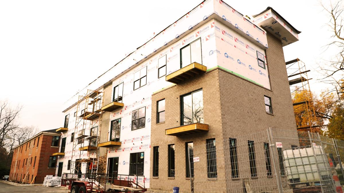 A 41-unit apartment complex is under construction at 1729 Nicholasville Road in Lexington, Ky., by Wynndale Development LLC on November 18, 2024.
