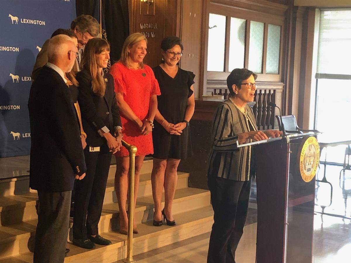 At a press conference Thursday, Lexington Mayor Linda Gorton and members of the Urban County Council announced the launch of a new survey to get public input on how to spend $113 million in American Rescue Plan Act money.