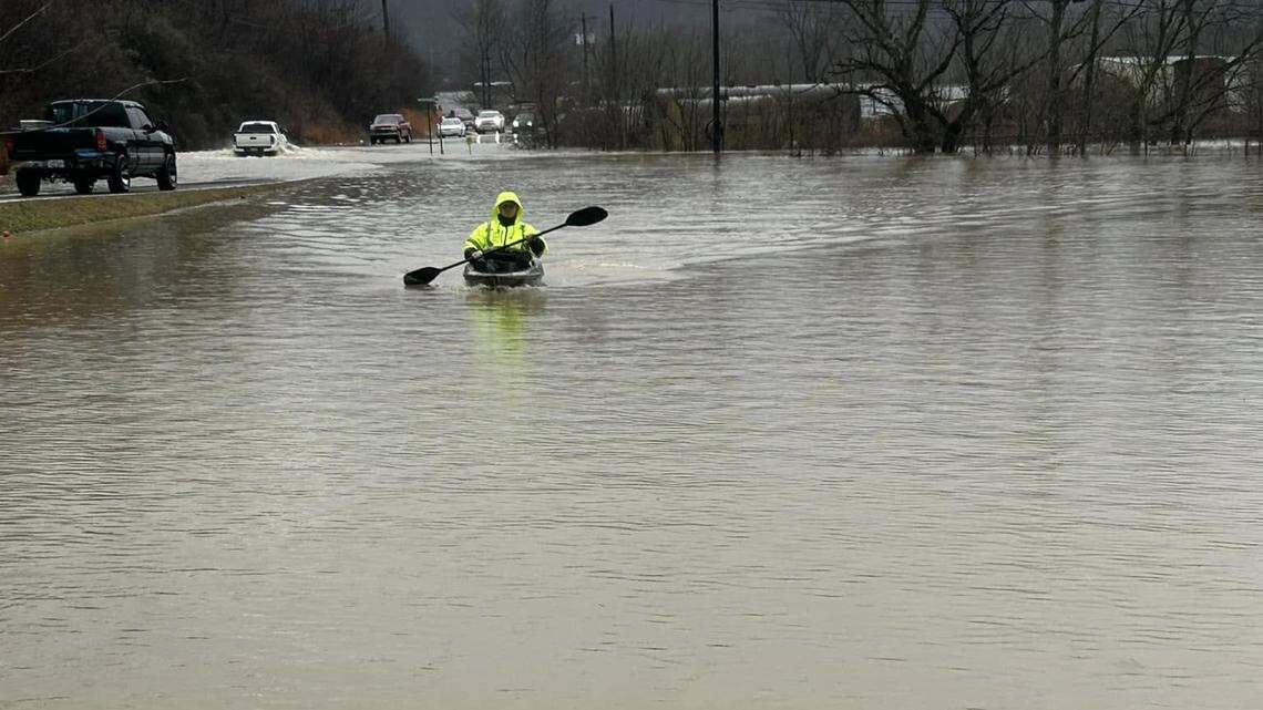 Kentucky storm brings heavy rain, landslides, water rescues and flooded roads