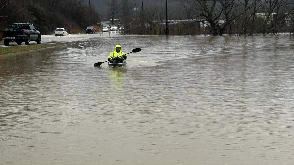 Kentucky storm brings heavy rain, landslides, water rescues and flooded roads
