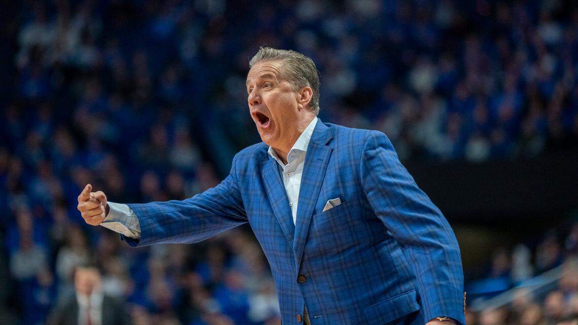John Calipari coaches Kentucky to a 96-70 victory against Illinois State on Friday night at Rupp Arena.