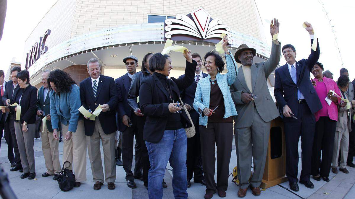 Board members and supporters of the Lyric Theatre and Cultural Center celebrated the reopening of the theater Thursday, Oct. 28, 2010, more than four decades after it closed in 1963. The theater opened in 1948 and served Lexington's black residents when other theaters were segregated.