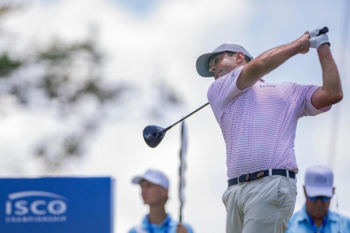Brendon Doyle tees off on the first hole during the first round of the ISCO Championship on Thursday.