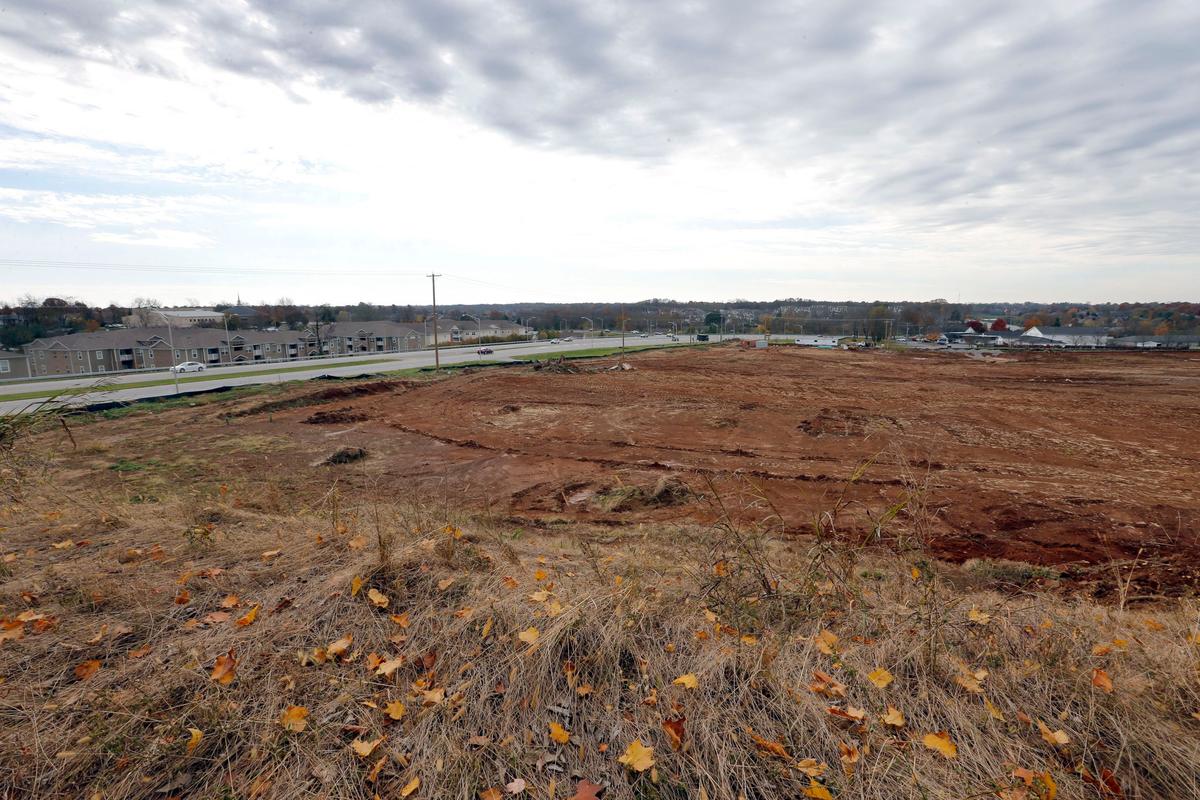 Site work continues for the new Ethington Shoppes, 4235 Harrodsburg Road. This is one of several new developments, both retail and residential, along the area around Palomar, in the area around the intersection of Man o’ War Boulevard and Harrodsburg Road.