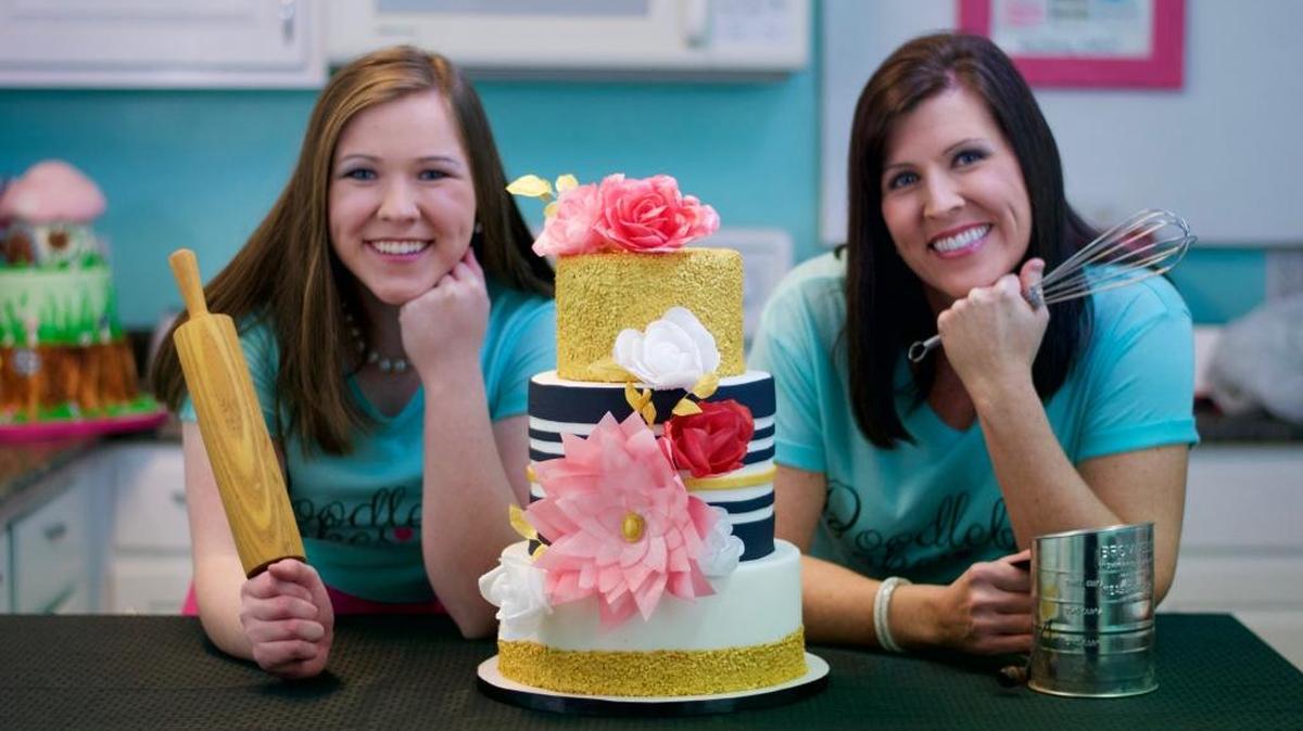 Doodlebug Cake’s Meghan Smith, left, and her mother, Cristi Simmons, both of Berea, will be on Food Network’s Cake Wars on Feb. 22.