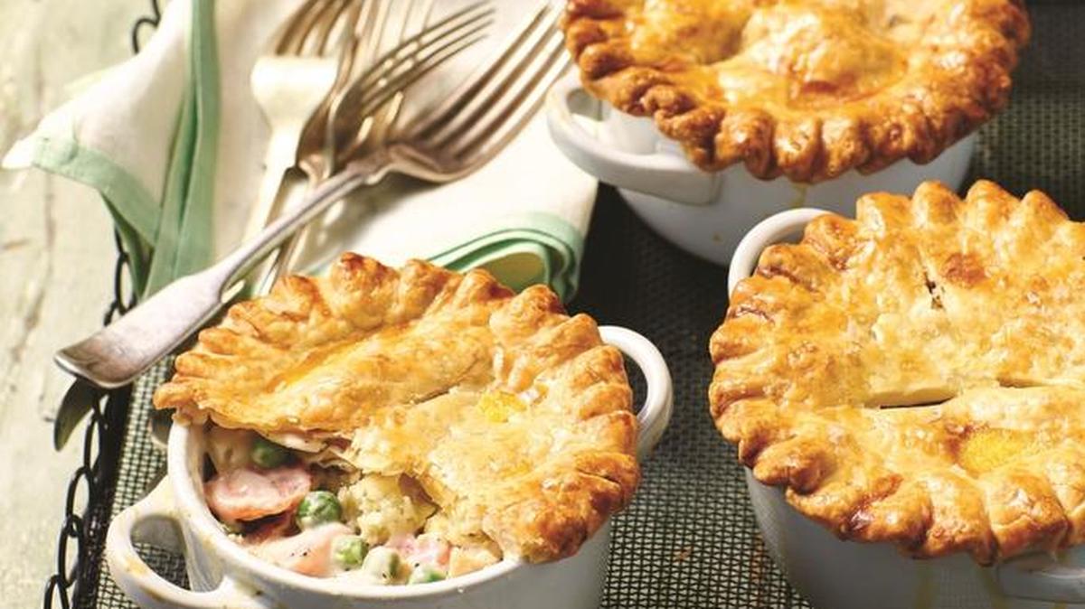 Chicken pot pies are a great idea for new parents, according to Elizabeth Heiskell. Her book, “What Can I Bring?” has more than 100 recipes for any occasion.