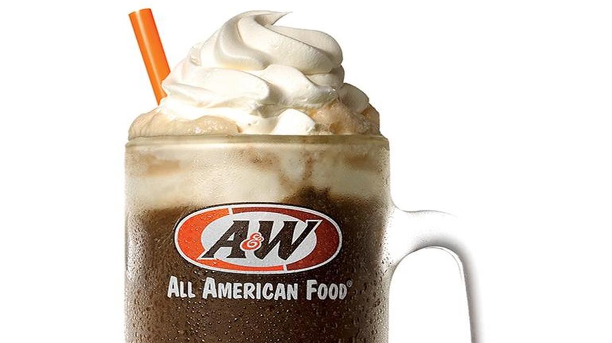 A&W Restaurants are giving away a small root beer float on Sunday with any purchase.