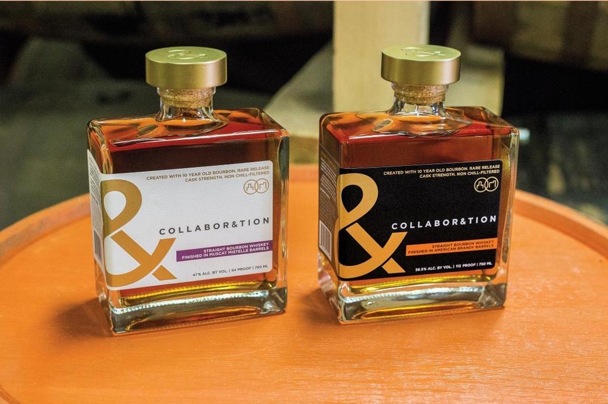 Bardstown Bourbon Co. and Cooper & Kings Brandy Distillery in Louisville are releasing two spirits, both called Collabor&tion, but finished in different ways.