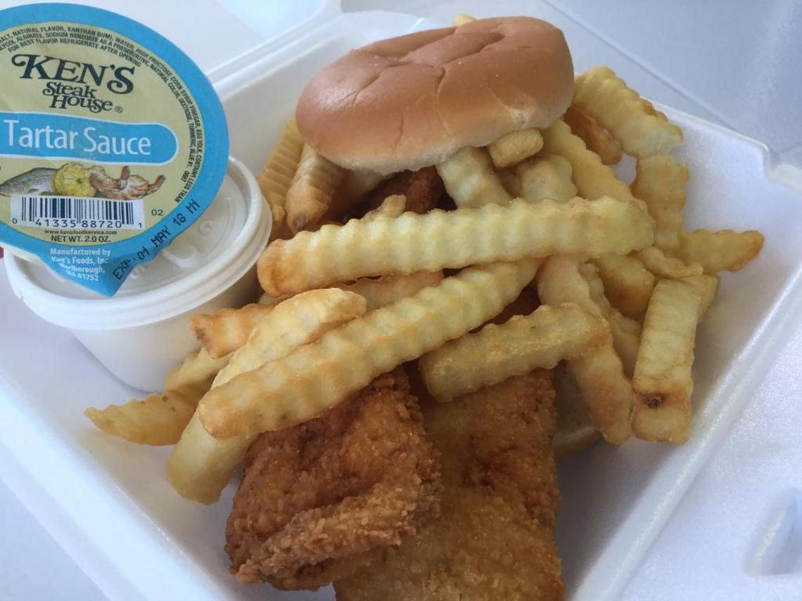 Charlie’s Seafood fish special is $10.50.