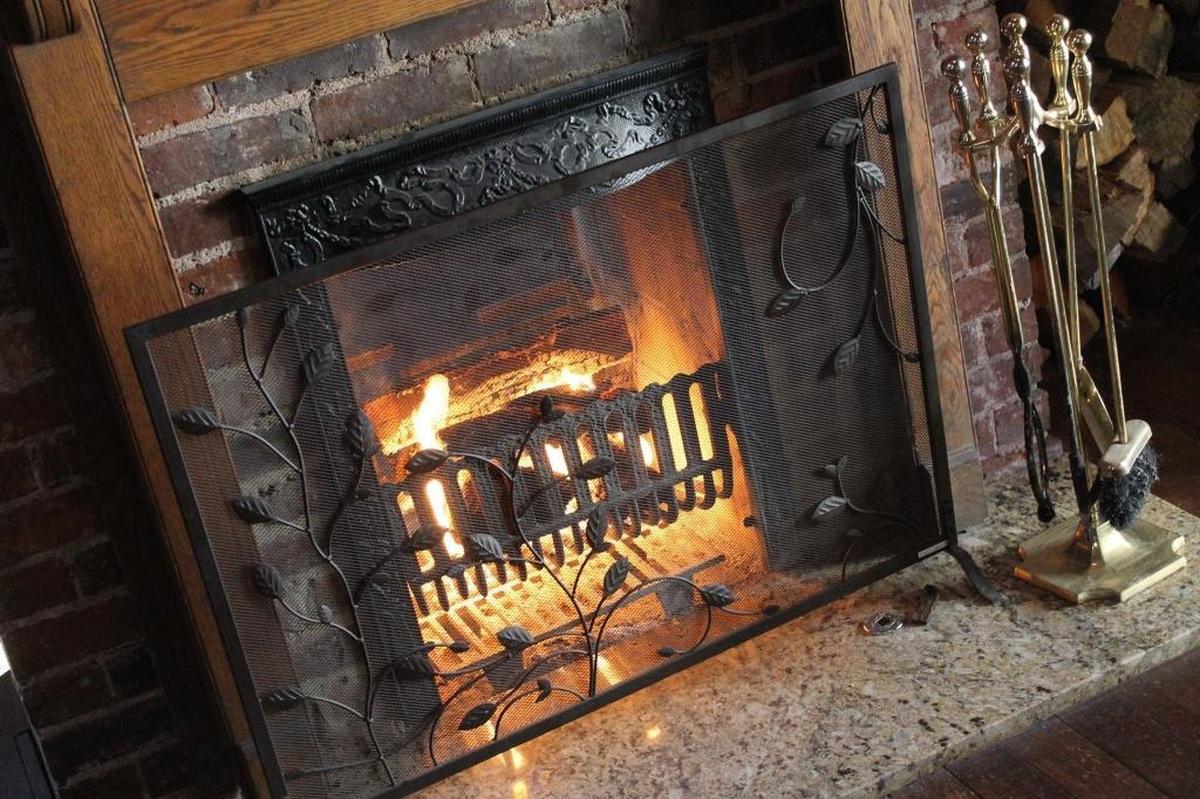 Blue Heron on Jefferson Street has a wood-burning fireplace.